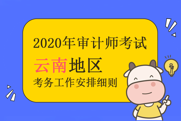 云南省考区2020年度审计师资格考试考务相关工作信息公告