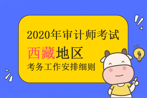 西藏自治区2020年度审计师考试报考时间、考点设置等有关考务信息的通知